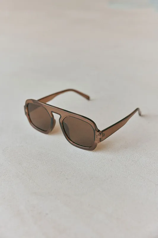 Lorna Sunglasses - Brown made by Sabo Skirt