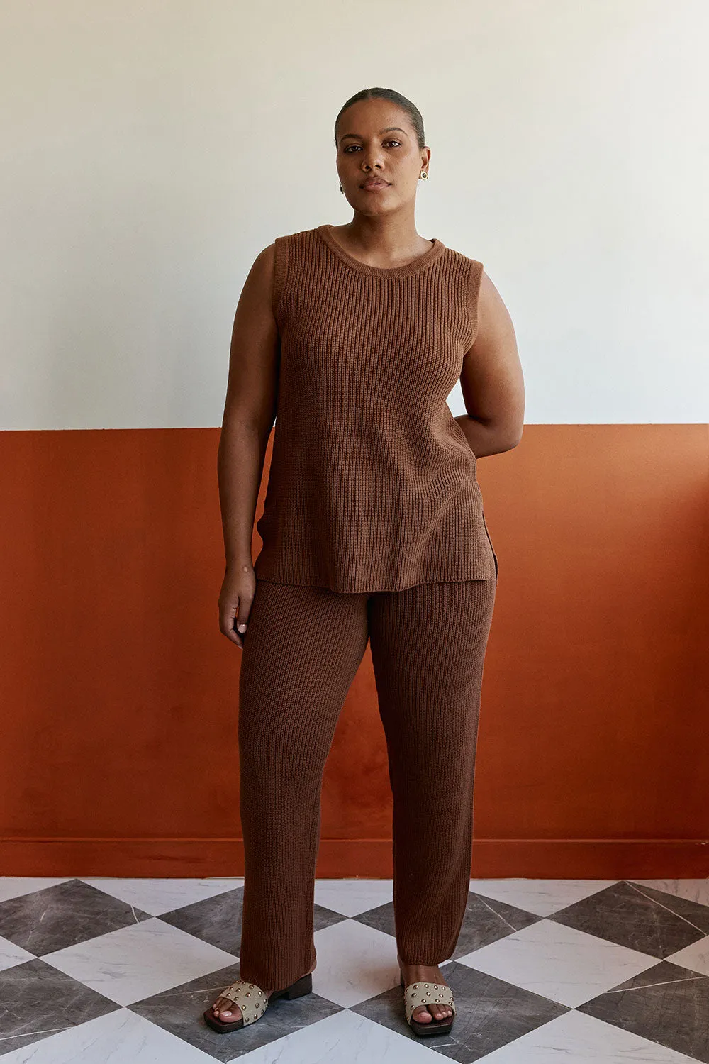 Maxine Pants - Chocolate sold by Sabo Skirt product image thumbnail 3