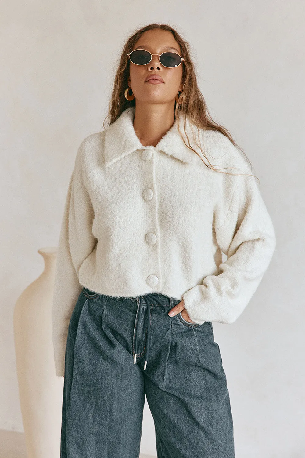 Addison Cardi - Cream sold by Sabo Skirt