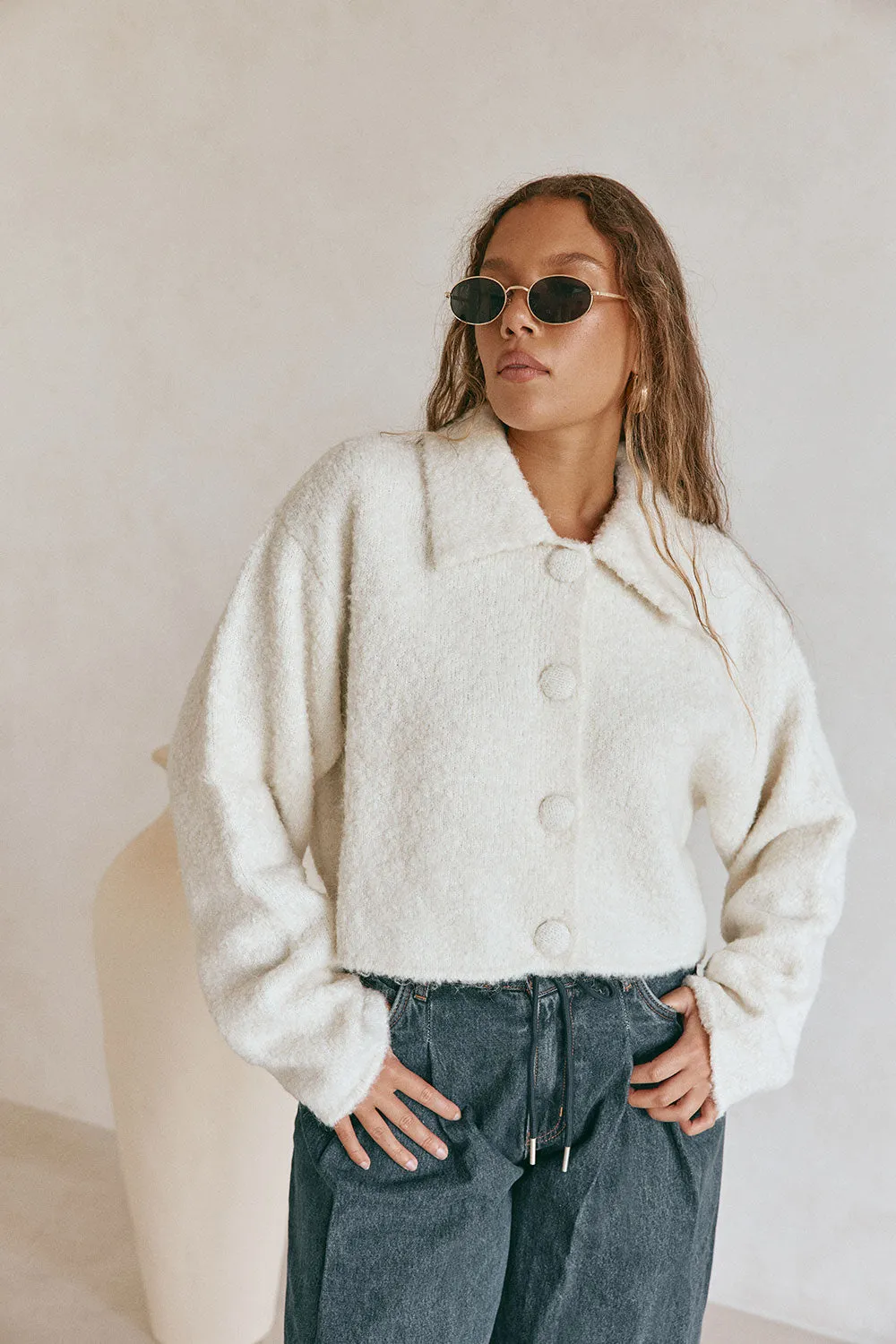 Addison Cardi - Cream sold by Sabo Skirt product image thumbnail 3