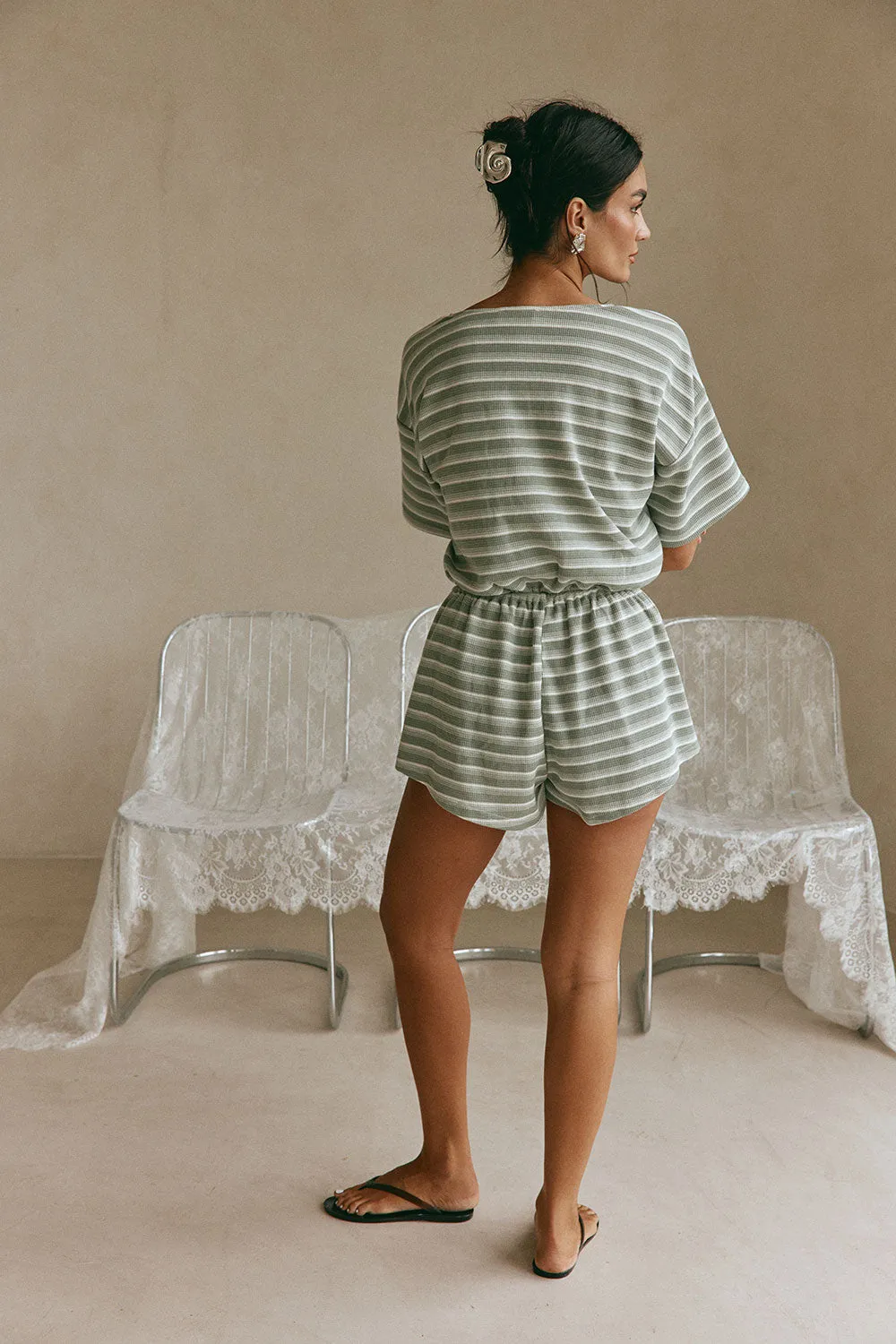 Juniper Playsuit - Olive sold by Sabo Skirt product image thumbnail 5