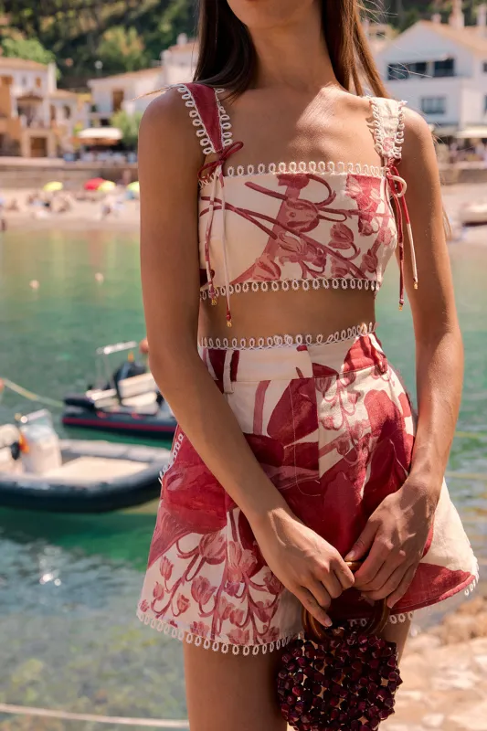 Lahlei Crop - Calla Floral made by Sabo Skirt
