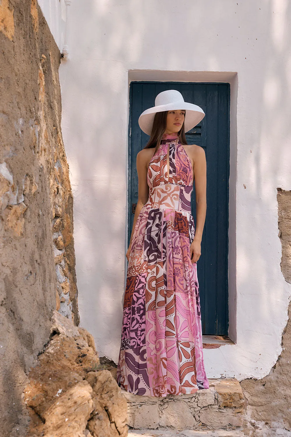 Margot Pleated Dress - Mosaica sold by Sabo Skirt product image thumbnail 2