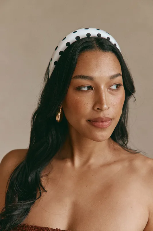 Audrey Spot Headband made by Sabo Skirt