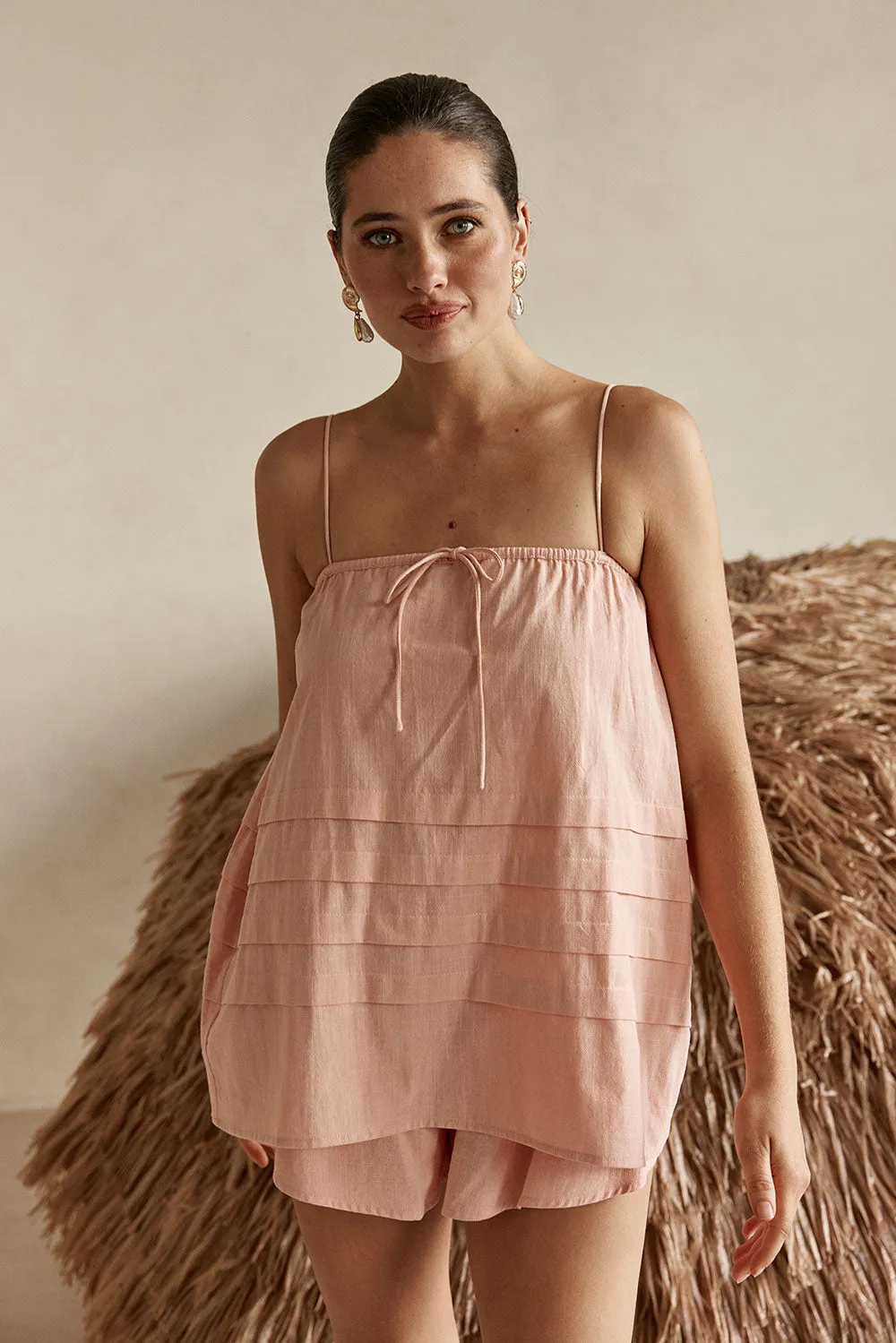 Minka Top - Blush sold by Sabo Skirt