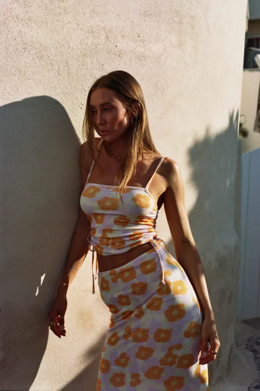 SAMPLE-Celina Top - Smudge Floral sold by Sabo Skirt