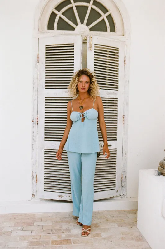 Ashton Jumpsuit - Blue sold by Sabo Skirt