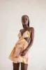 Toulouse Mini Dress - Hibiscus sold by Sabo Skirt