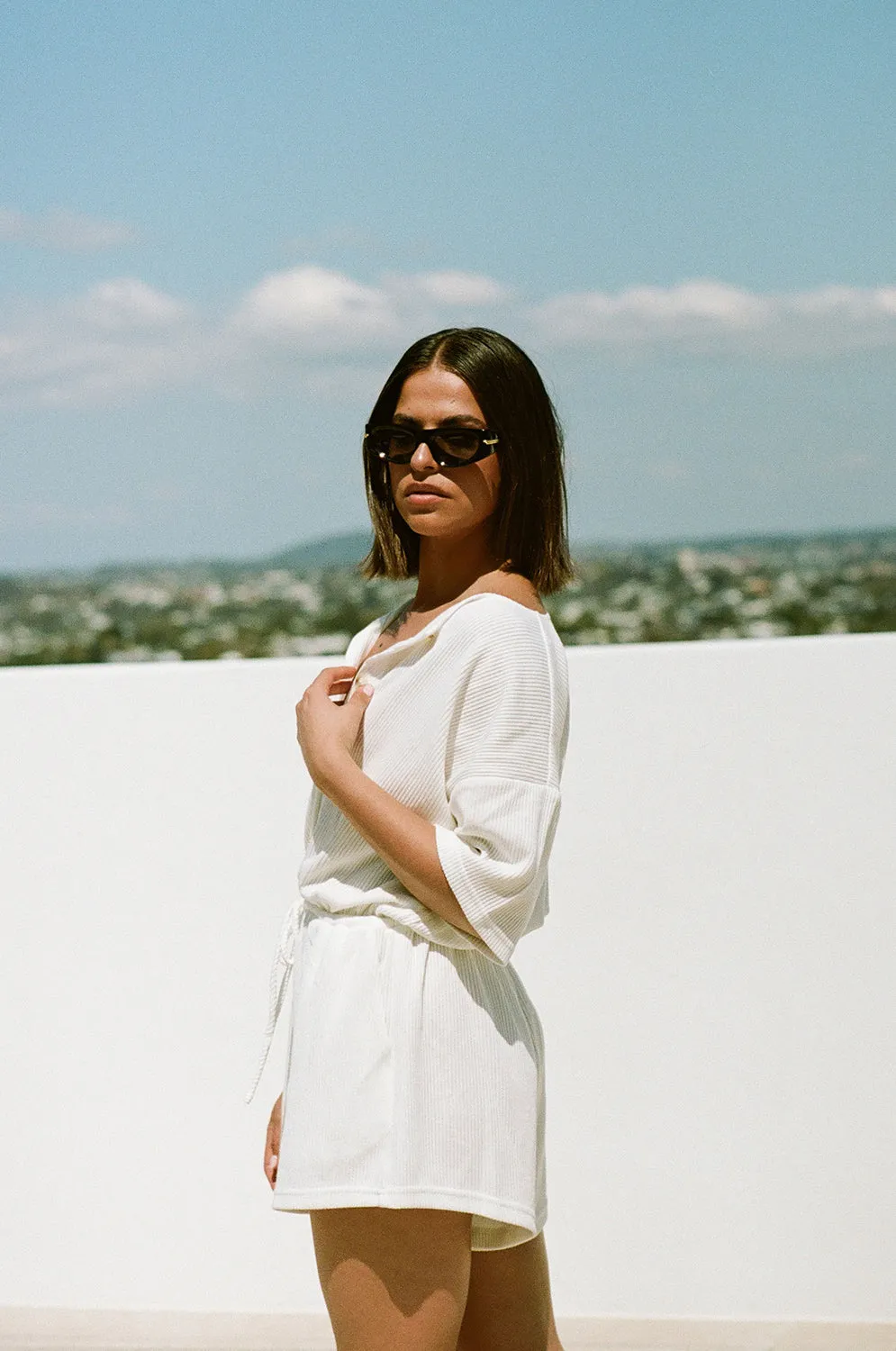 Juniper Playsuit - White sold by Sabo Skirt product image thumbnail 3