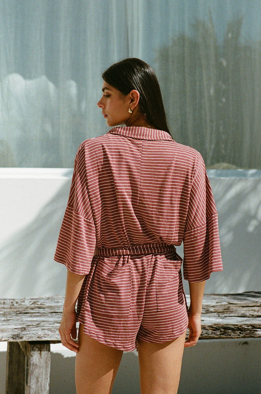 SAMPLE-Milena Playsuit - Stripe sold by Sabo Skirt product image thumbnail 3