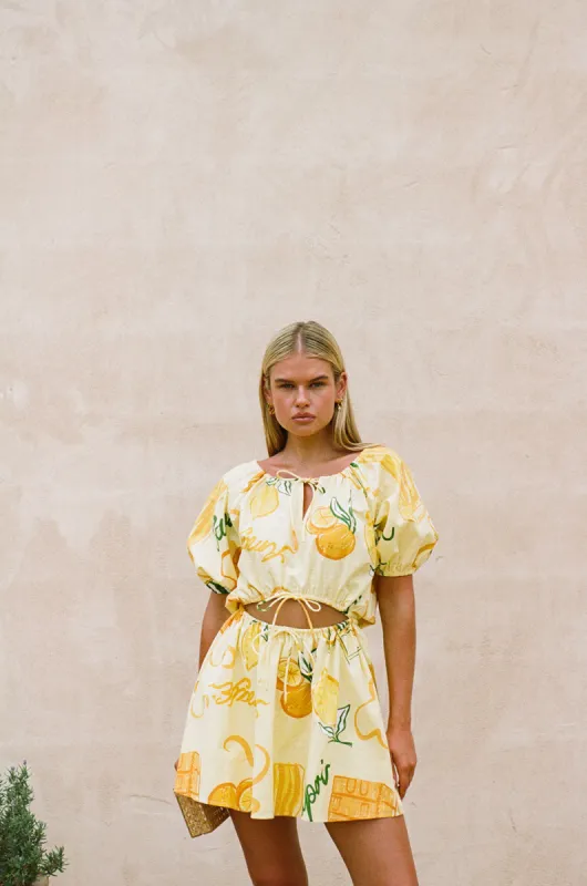 SAMPLE-Milo Dress - Amalfi Citrus sold by Sabo Skirt