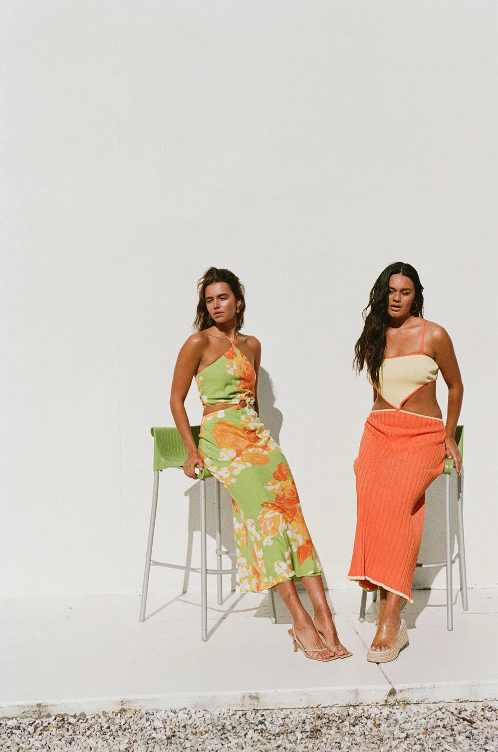 SAMPLE-Gala Cutout Dress - Floral Sunset sold by Sabo Skirt product image thumbnail 5