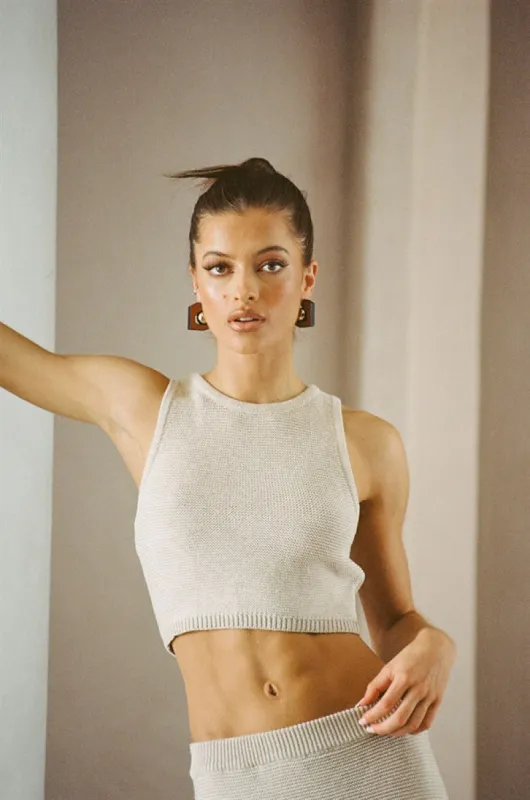 Heather Top - Tan sold by Sabo Skirt