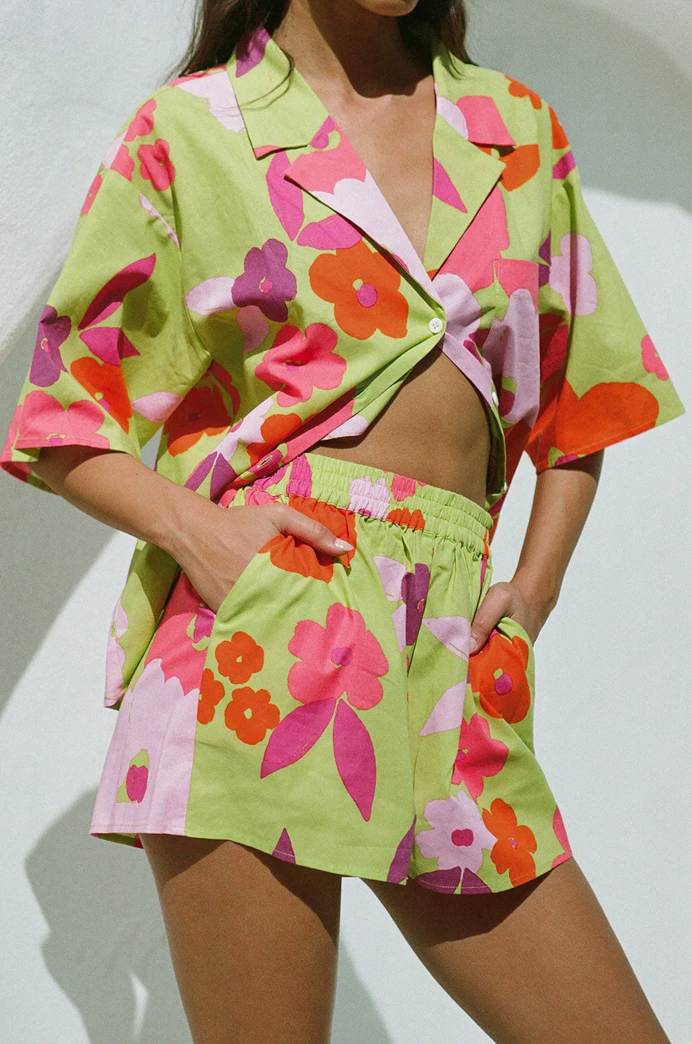 Thessy Set - Lime Floral sold by Sabo Skirt product image thumbnail 2