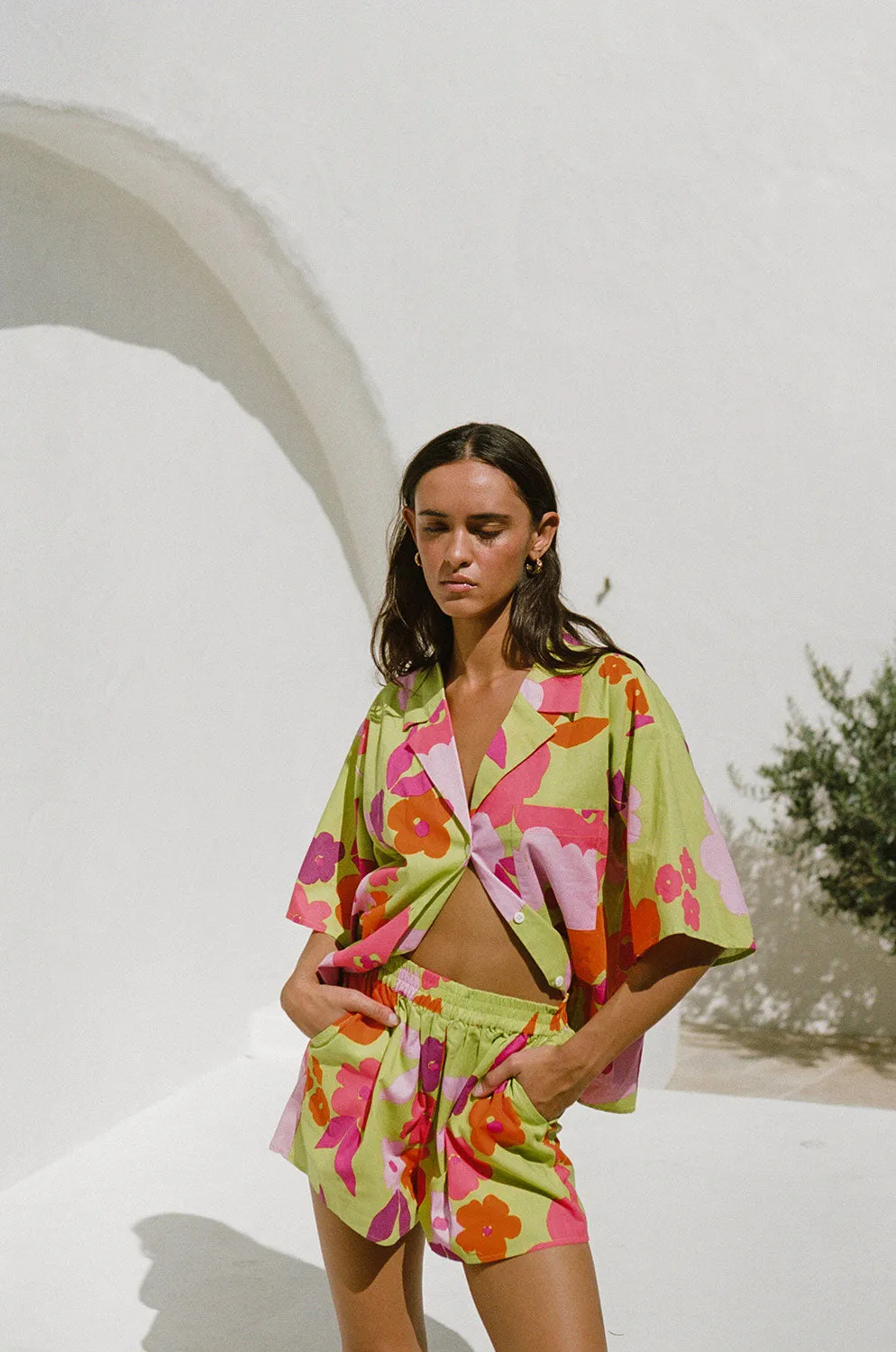 Thessy Set - Lime Floral sold by Sabo Skirt product image thumbnail 3