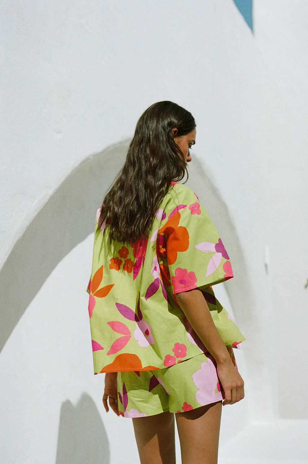 Thessy Set - Lime Floral sold by Sabo Skirt product image thumbnail 5