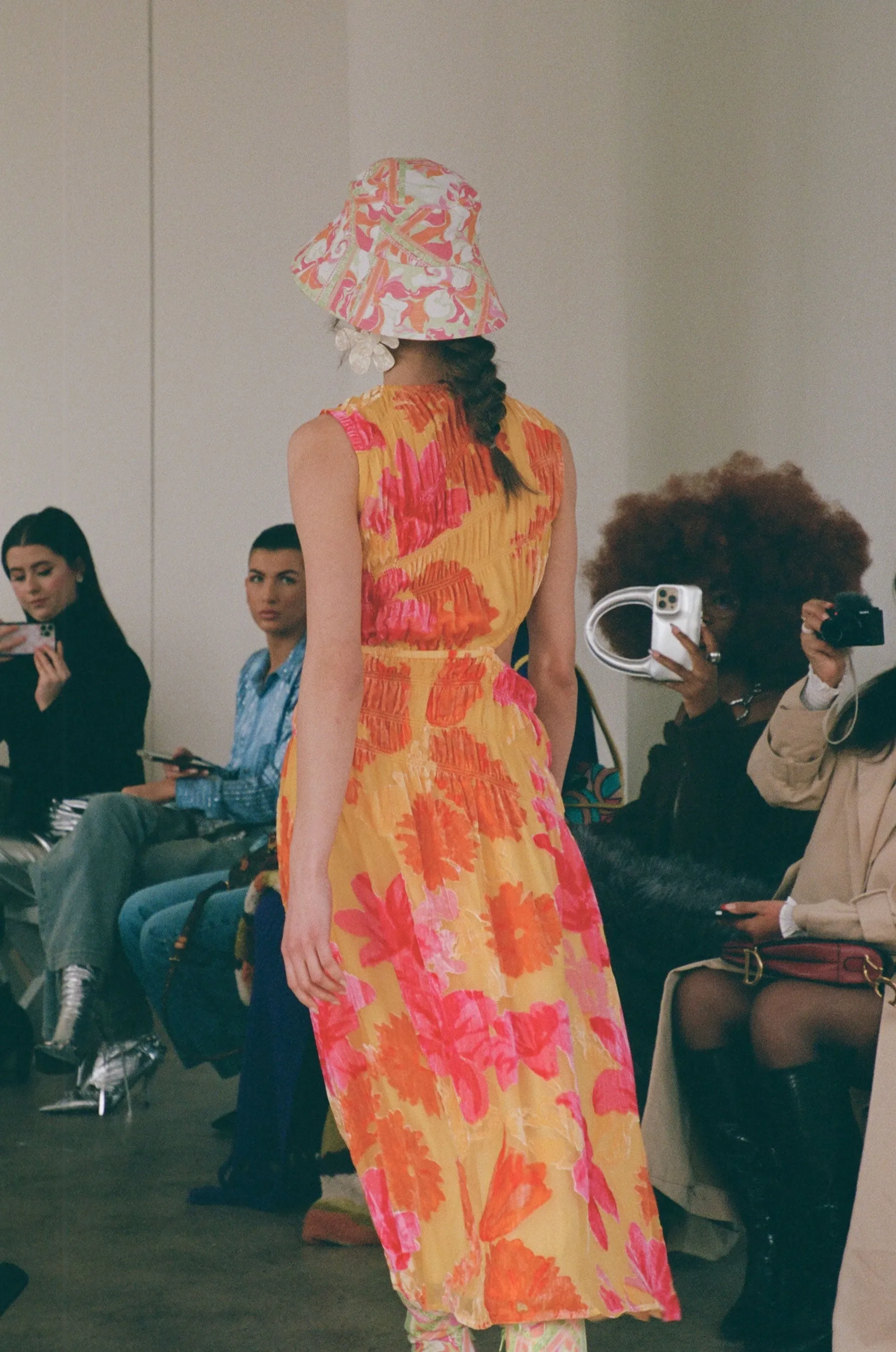 SAMPLE-Mariella Midi Dress - Floreale Sunny sold by Sabo Skirt product image thumbnail 5