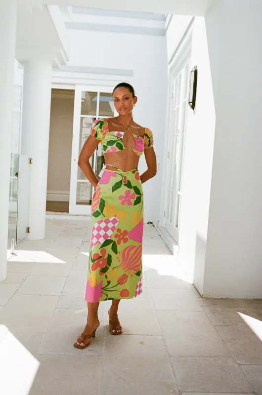 Damini Set - Vaso Verde sold by Sabo Skirt