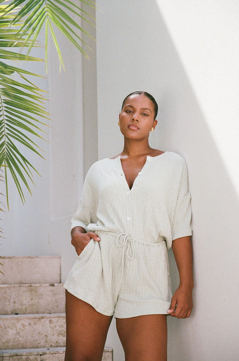 SAMPLE-Juniper Playsuit - Sage sold by Sabo Skirt product image thumbnail 2