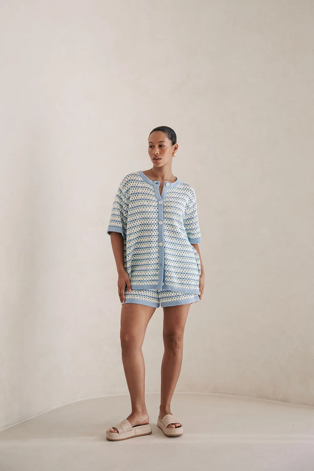 Chantel Knit Top - Blue sold by Sabo Skirt product image thumbnail 5