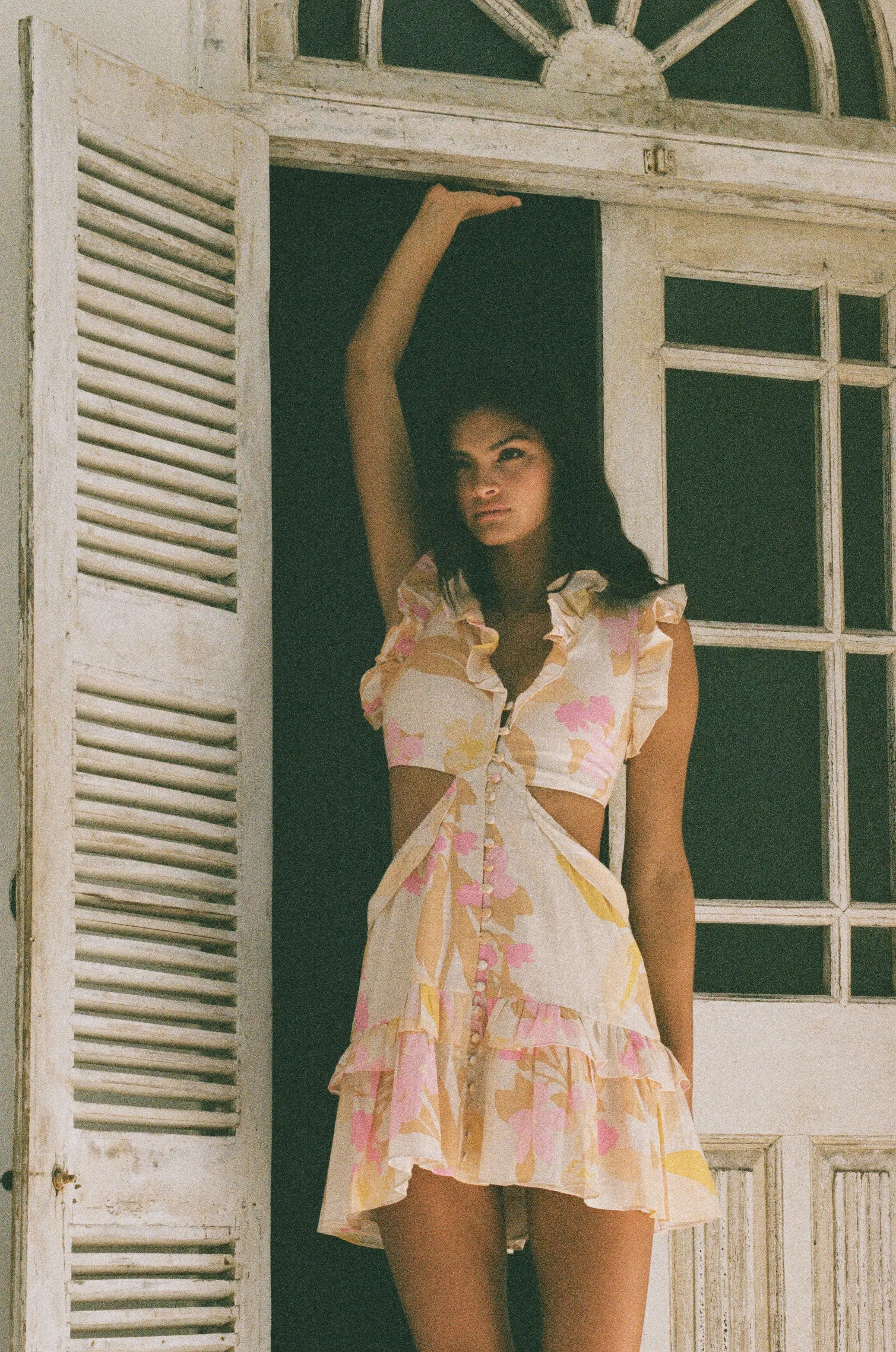 Evaia Frill Dress sold by Sabo Skirt