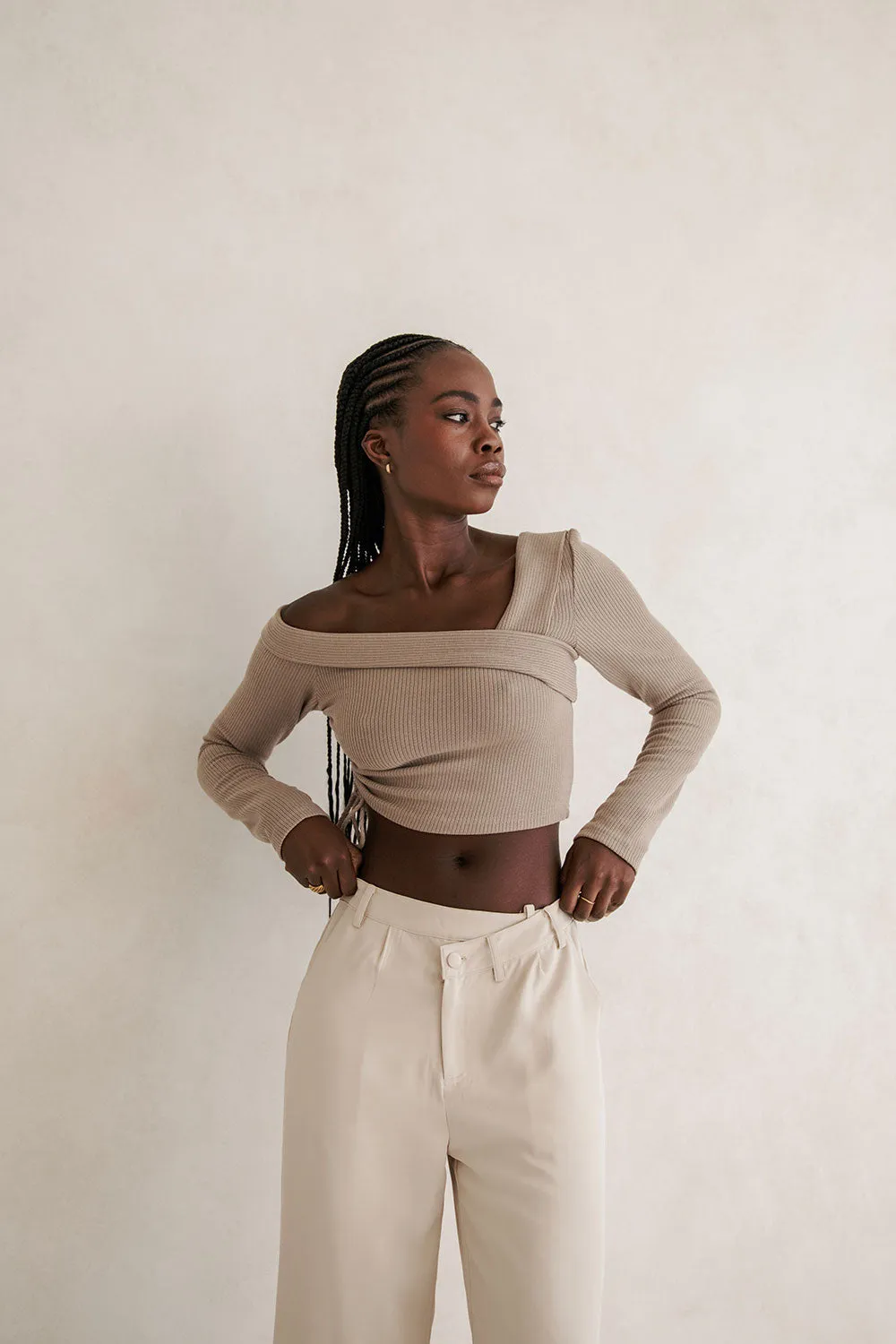 Chelsie Top - Tan sold by Sabo Skirt