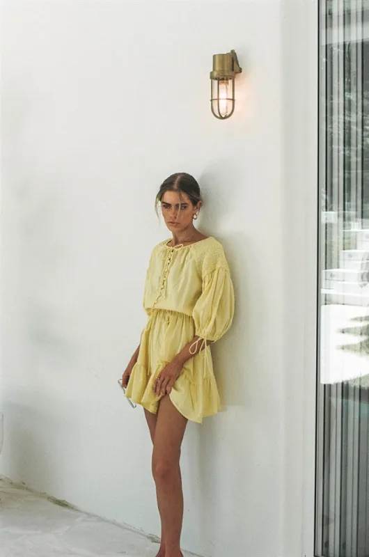 SAMPLE-Anouk Dress - Yellow sold by Sabo Skirt