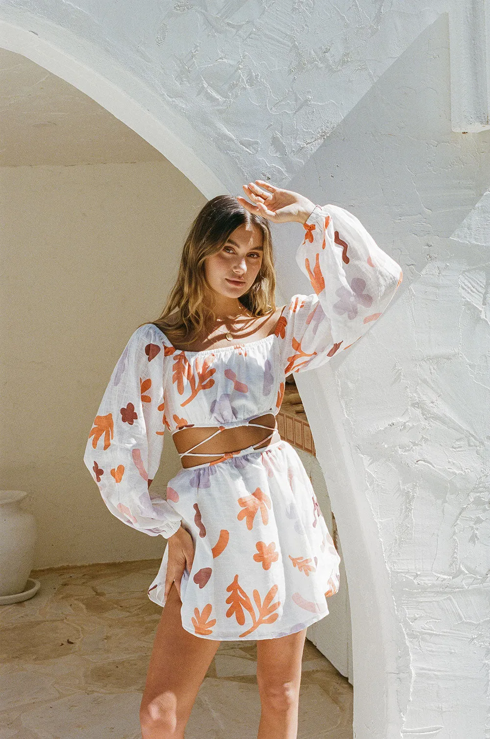 SAMPLE-Avie Off Shoulder Dress - Autumn sold by Sabo Skirt product image thumbnail 2