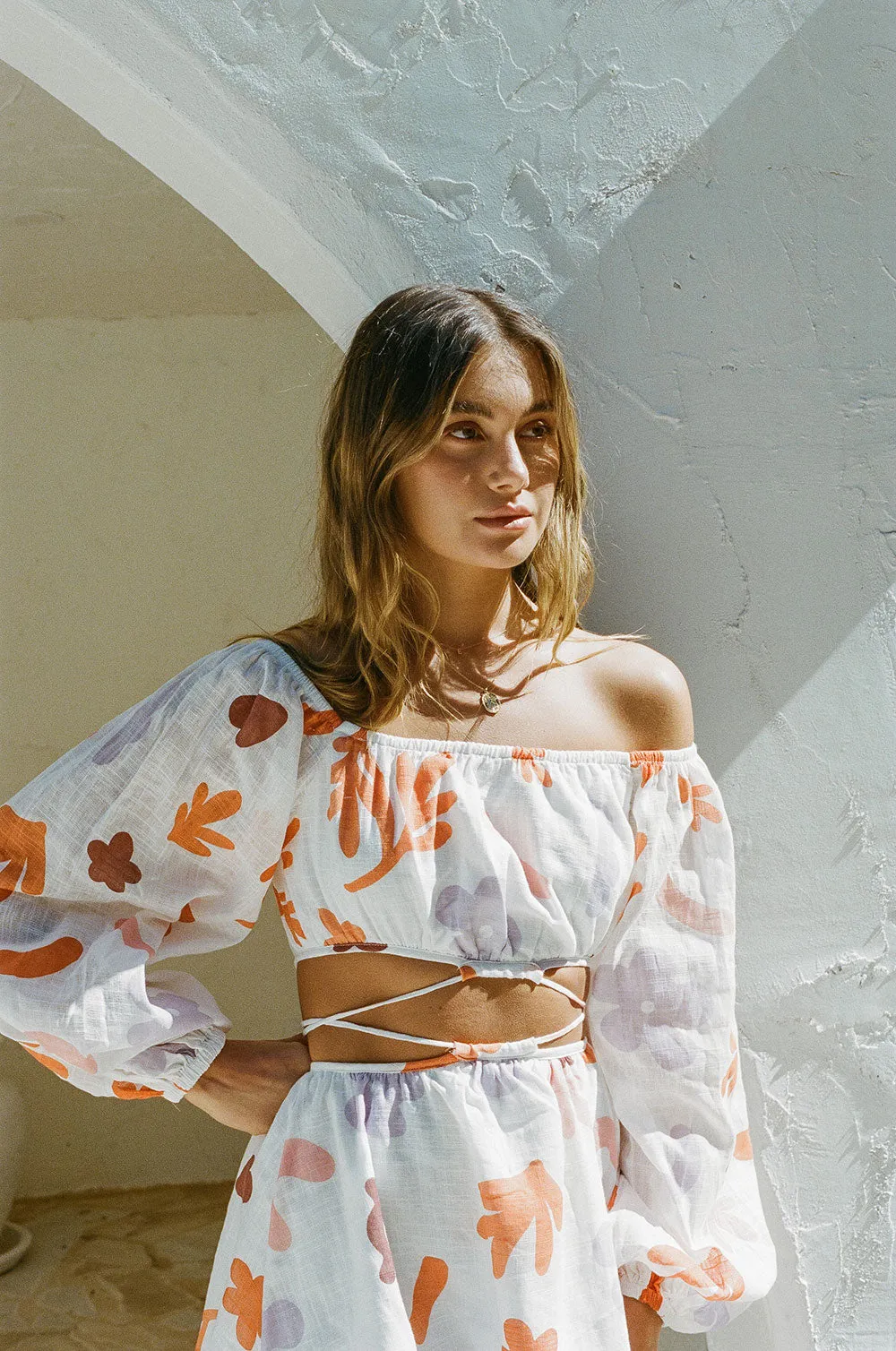 SAMPLE-Avie Off Shoulder Dress - Autumn sold by Sabo Skirt product image thumbnail 4