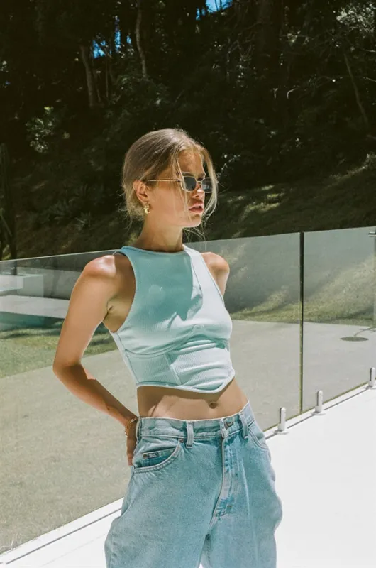 Kassidy Top - Blue sold by Sabo Skirt