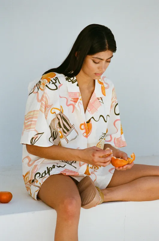 Seona Top - Amalfi Aperol sold by Sabo Skirt