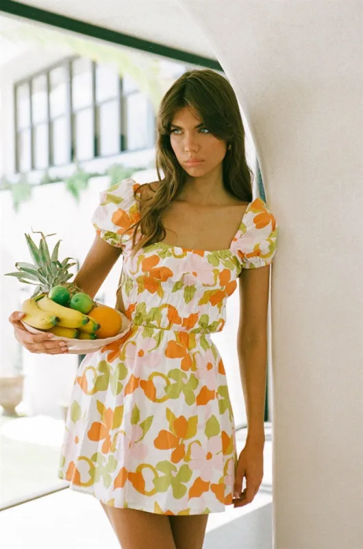 Yasmin Dress - Dusty Floral sold by Sabo Skirt