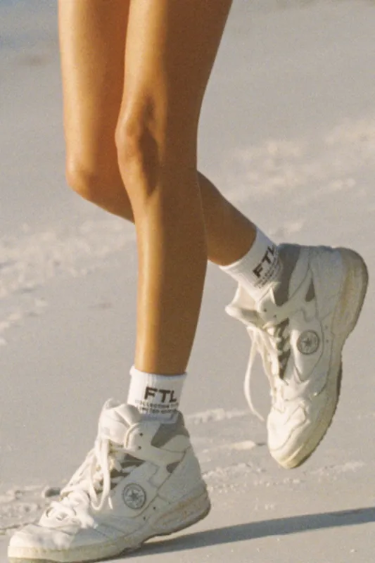 FT Drop 2 Socks - White sold by Sabo Skirt