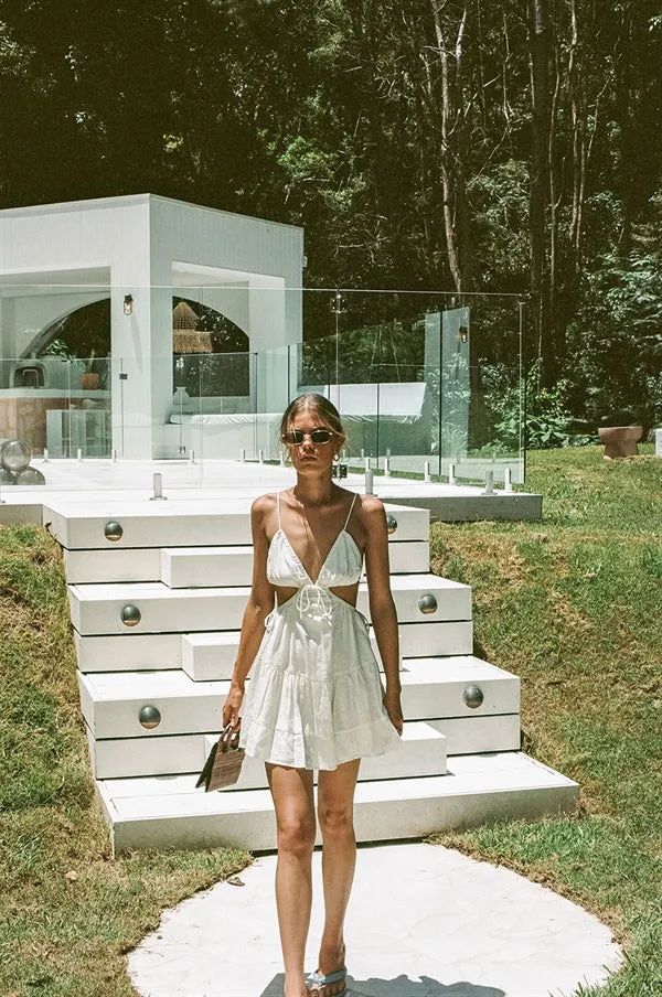 SAMPLE-Izabella Dress - White sold by Sabo Skirt product image thumbnail 4