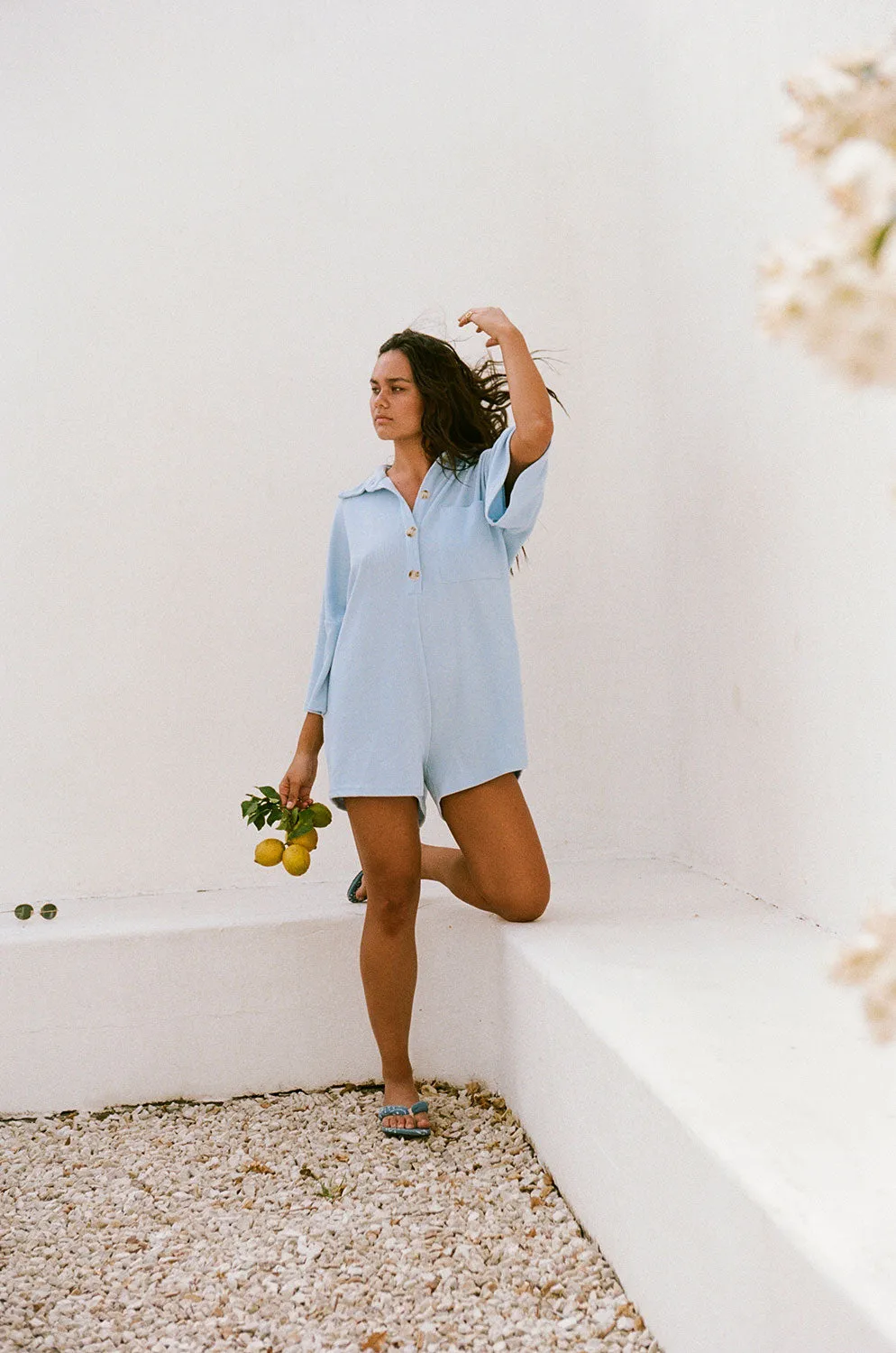 Milena Playsuit - Blue sold by Sabo Skirt product image thumbnail 5