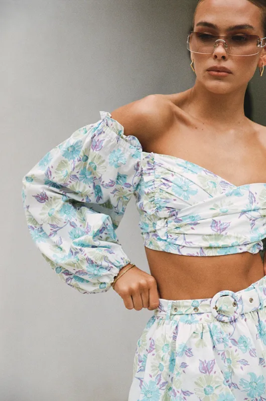 Backless Zoe Top - Floral sold by Sabo Skirt