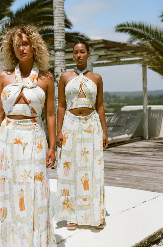 SAMPLE-Terese Dress - Flower Pots sold by Sabo Skirt