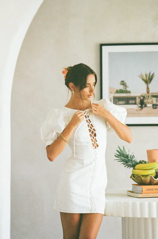 SAMPLE-Alma Dress - White sold by Sabo Skirt