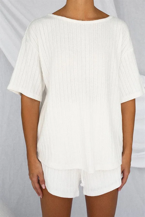 Kairo Top - White Cable sold by Sabo Skirt product image thumbnail 5