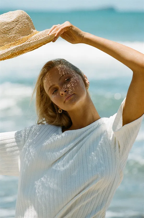 Kairo Top - White Cable sold by Sabo Skirt product image thumbnail 3