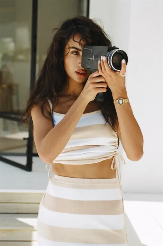 Leti Top - Stripe sold by Sabo Skirt