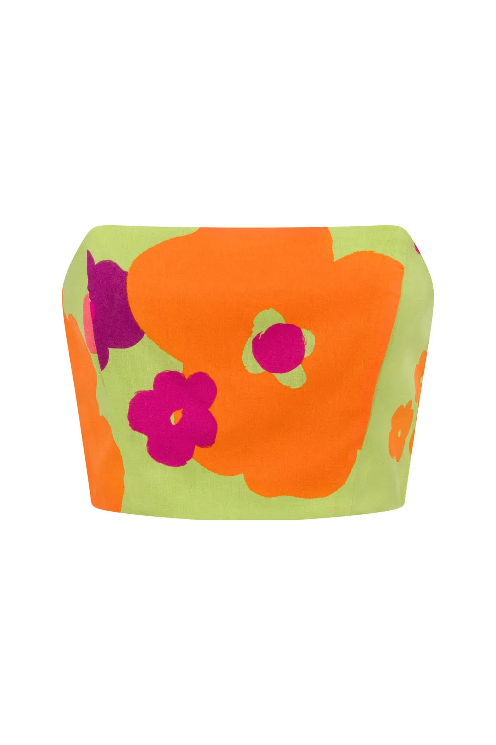 Drea Top - Lime Floral sold by Sabo Skirt product image thumbnail 5