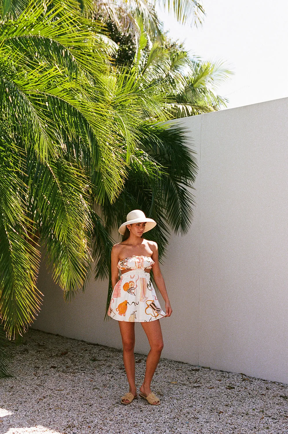 SAMPLE-Zenaida Dress - Amalfi Aperol sold by Sabo Skirt product image thumbnail 5