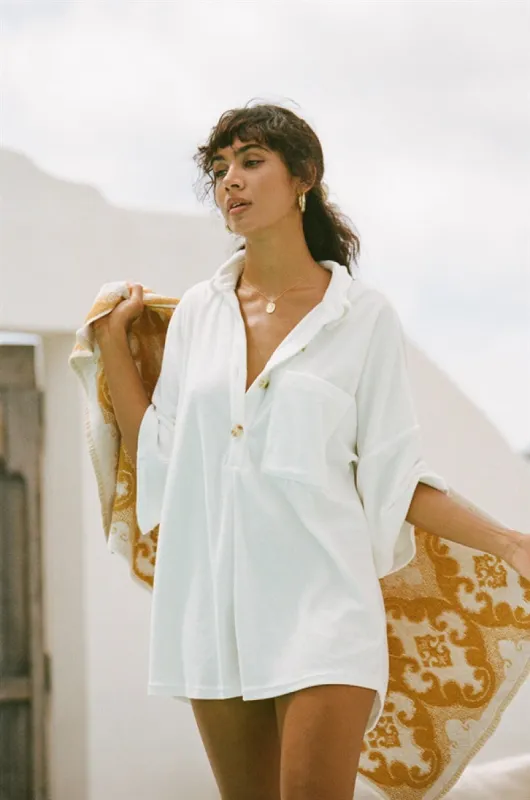 SAMPLE-Milena Playsuit - White sold by Sabo Skirt