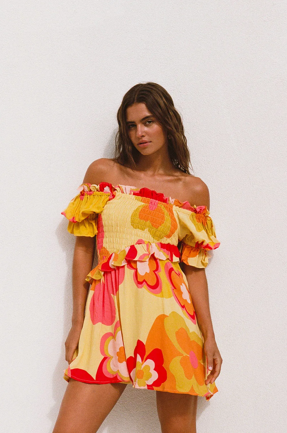 Jaden Off Shoulder Dress sold by Sabo Skirt