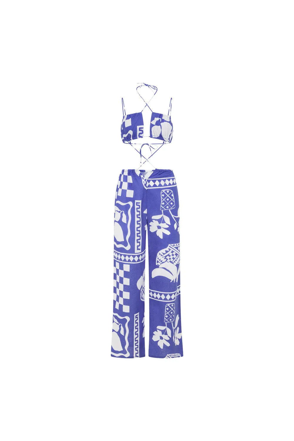 Backless Brighton Jumpsuit - Lemoni Blue sold by Sabo Skirt product image thumbnail 5