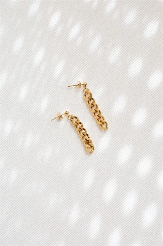 Lucent Chain Earrings sold by Sabo Skirt