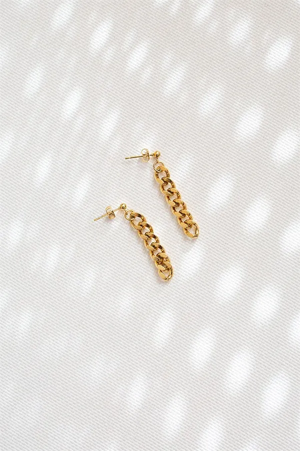 Lucent Chain Earrings sold by Sabo Skirt
