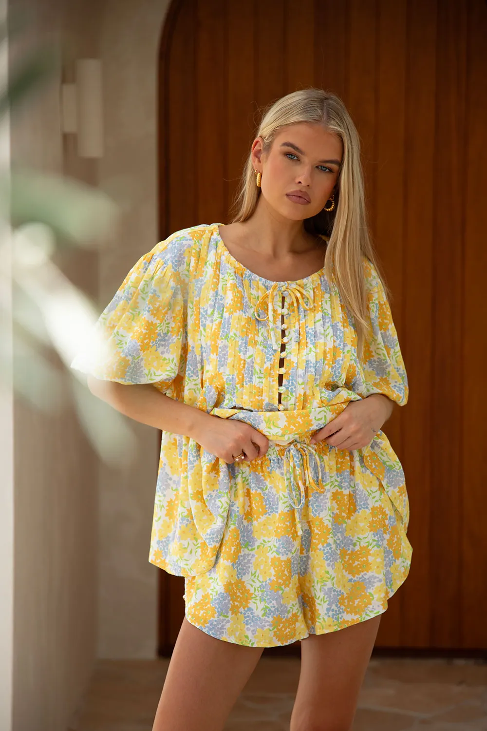 Leta Top - Tropical Bud Floral sold by Sabo Skirt product image thumbnail 3