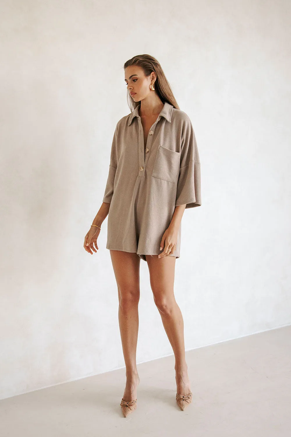 Milena Playsuit - Espresso sold by Sabo Skirt product image thumbnail 3